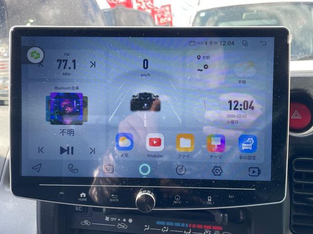 ハイゼットカーゴ 　４ＷＤ　１０インチフローティングナビ　Ａｎｄｒｏｉｄ　ＣａｒＰｌａｙ　ミラーリング　ＡＴ　バックカメラ　両側スライドドア　キーレスエントリー　Ｂｌｕｅｔｏｏｔｈ　革調シートカバー　室内作業灯（3枚目）