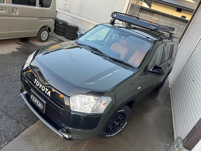 プロボックス ハイブリッドＦ　ステルスブラックエディションフルキット／新車ベースアーミーグリーンＡＰ／グリルマーカー／１０、１ディスプレイオーディオ／ＴＶ／ヴィンテージシートカバー／肘掛け／ＴＯＹＯオープンカントリー／マットアルミ（39枚目）