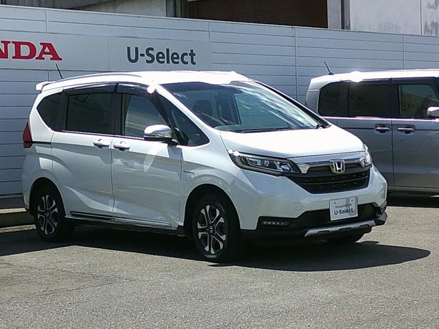 フリードハイブリッド ハイブリッド・クロスターホンダセンシング　純正ナビ・ＴＶ・バックカメラ・ＥＴＣ・ホンダセンシング・衝突軽減ブレーキ・クルーズコントロール・純正ドラレコ・純正エンスタ・純正アルミ・両側パワスラ・ＬＥＤヘッドライト・アクティブコーナリングライト・（2枚目）