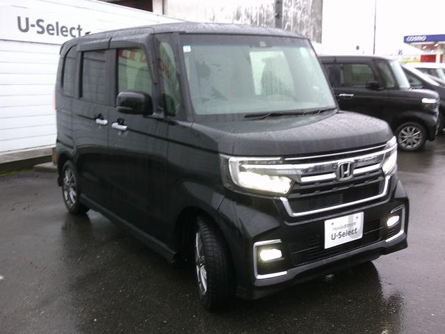 Ｎ－ＢＯＸカスタム Ｌターボ　純正ナビ・ＴＶ・バックカメラ・ＥＴＣ・両側パワスラ・ホンダセンシング・衝突軽減ブレーキ・クルーズコントロール・レーンキープアシスト・シートヒーター・純正エンスタ・ＬＥＤヘッドライト・フォグ（2枚目）