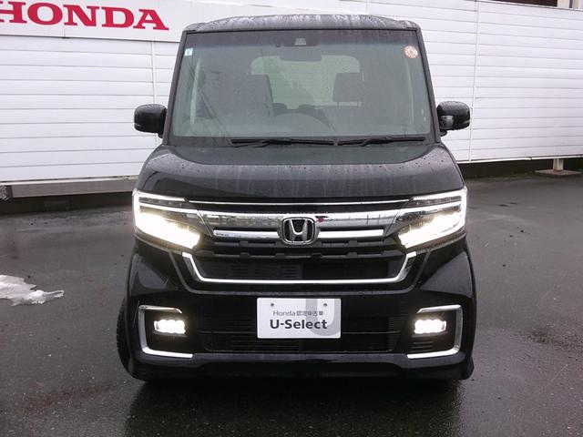 Ｎ－ＢＯＸカスタム Ｌターボ　純正ナビ・ＴＶ・バックカメラ・ＥＴＣ・両側パワスラ・ホンダセンシング・衝突軽減ブレーキ・クルーズコントロール・レーンキープアシスト・シートヒーター・純正エンスタ・ＬＥＤヘッドライト・フォグ（3枚目）