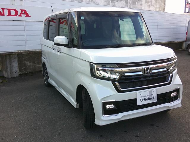 N-BOXカスタム L 純正ナビ・TV・バックカメラ・DVD・ETC・純正エンジンスターター・ドラレコ・両側パワスラ・ホンダセンシング・衝突軽減ブレーキ・クルーズコントロール・レーンキープアシスト・LEDヘッドライト・フォグ(2枚目)