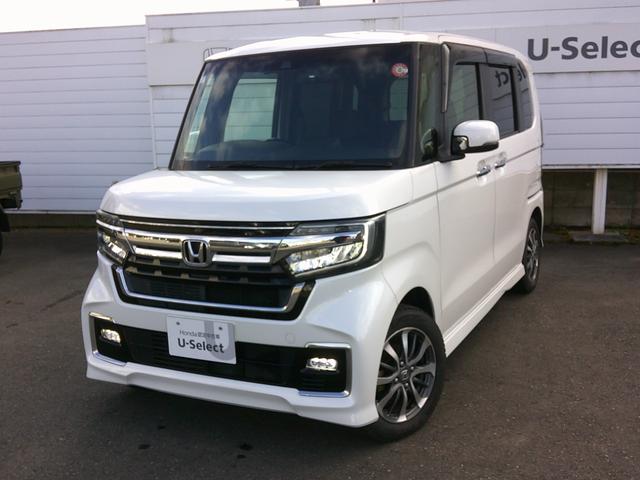 N-BOXカスタム L 純正ナビ・TV・バックカメラ・DVD・ETC・純正エンジンスターター・ドラレコ・両側パワスラ・ホンダセンシング・衝突軽減ブレーキ・クルーズコントロール・レーンキープアシスト・LEDヘッドライト・フォグ(4枚目)