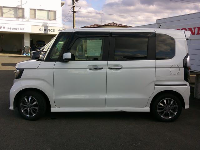 N-BOXカスタム L 純正ナビ・TV・バックカメラ・DVD・ETC・純正エンジンスターター・ドラレコ・両側パワスラ・ホンダセンシング・衝突軽減ブレーキ・クルーズコントロール・レーンキープアシスト・LEDヘッドライト・フォグ(5枚目)