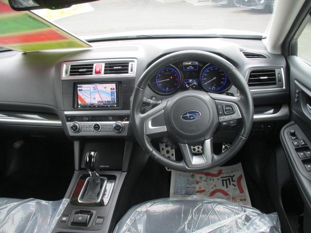 レガシィB4 リミテッド 4WD アイドリングストップ 社外メモリーナビ 地デジ 本革シート パワーシート シートヒーター バックモニター LEDヘットライト クルーズコントロール ETC スマートキー 純正18インチAW(2枚目)