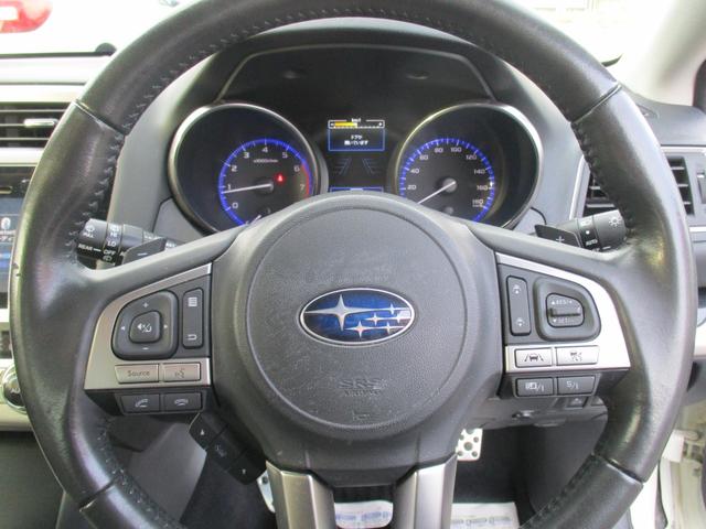 レガシィB4 リミテッド 4WD アイドリングストップ 純正SDナビ 地デジ 本革シート パワーシート シートヒーター バックモニター LEDヘットライト クルーズコントロール ETC スマートキー 純正18インチAW(25枚目)