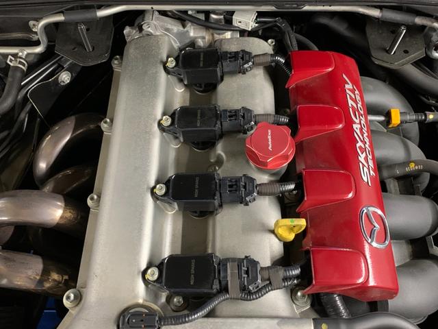 ロードスターＲＦ Ｓ　ＬＥＧエキマニ　フジツボマフラー　オートエグゼラムエア／クイックシフト／フライホイール／ダウンサス／メンバーブレース／シフトノブ　ビルシュタイン　エンケイ１７インチＡＷ　ナビＴＶ（21枚目）