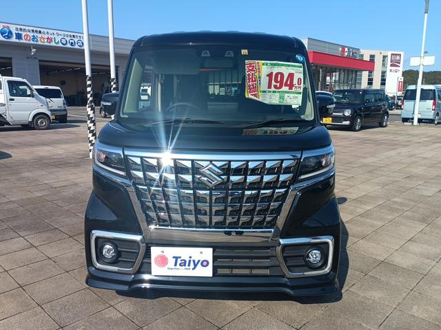 スペーシアカスタム ハイブリッドXS アラウンドモニター 両側パワ-スライドドア ターボ 電動ミラー スマキー クルーズコントロール キーレスエントリー アイドルストップ オートハイビーム シートH LEDヘッドライト ナビTV DVD(2枚目)