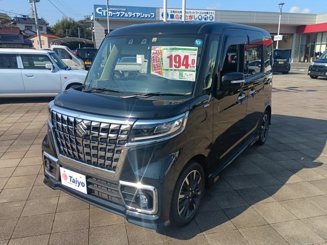 スペーシアカスタム ハイブリッドXS アラウンドモニター 両側パワ-スライドドア ターボ 電動ミラー スマキー クルーズコントロール キーレスエントリー アイドルストップ オートハイビーム シートH LEDヘッドライト ナビTV DVD(7枚目)