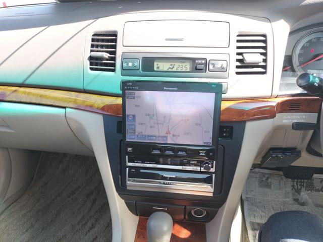 マークII グランデ　ＥＴＣ　ナビ　アルミホイール　オートライト　ＡＴ　キーレスエントリー　電動格納ミラー　パワーシート　ＣＤ　衝突安全ボディ　ＡＢＳ　ＥＳＣ　エアコン　パワーステアリング　パワーウィンドウ（6枚目）