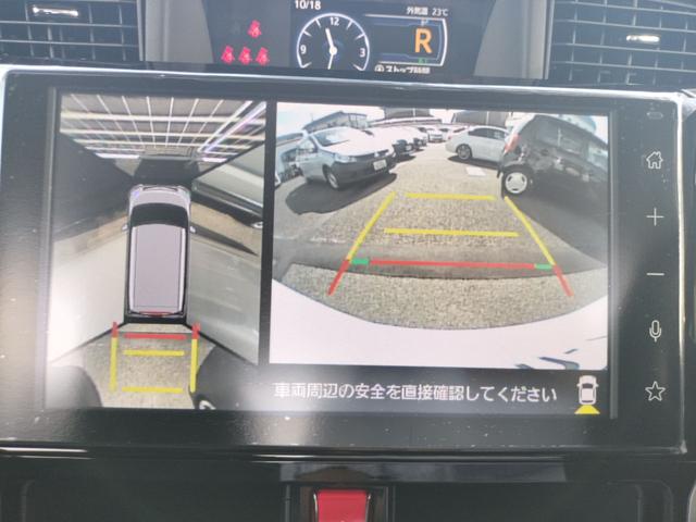 ルーミー カスタムＧ－Ｔ　登録済み未使用車　全周囲カメラ　ＴＶ　両側電動スライドドア　クリアランスソナー　オートクルーズコントロール　衝突被害軽減システム　アルミホイール　オートライト　ＬＥＤヘッドランプ　スマートキー（4枚目）