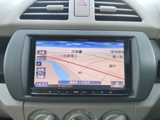 アルト Ｆ　ＥＴＣ　ナビ　ＴＶ　キーレスエントリー　ＭＴ　盗難防止システム　ＣＤ　ミュージックプレイヤー接続可　アルミホイール　衝突安全ボディ　エアコン　パワーステアリング　パワーウィンドウ（4枚目）