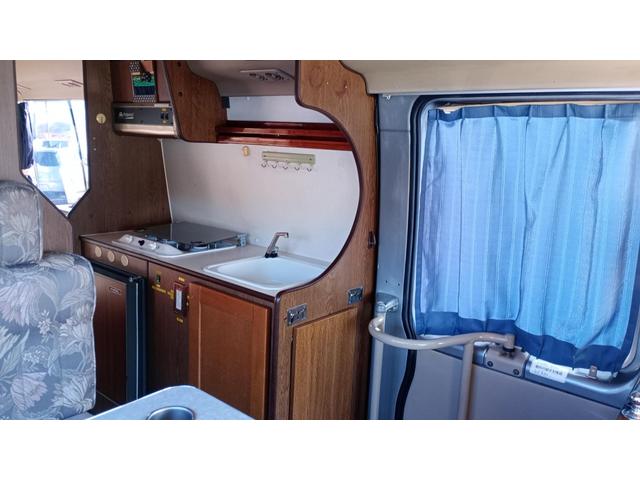 コースター LX キャンピングカー 2WD ETC 10人乗り レカロシート サブバッテリー 外部電源 冷蔵庫 シンク コンロ 電子レンジ 1HZエンジン 社外ナビ(32枚目)