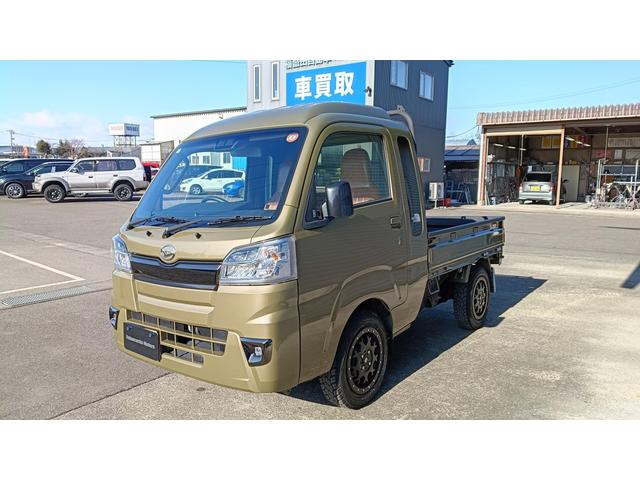ハイゼットトラック ジャンボSAIIIt 4WD Bluetooth エアコン パワステ 荷台ラプターライナー塗装 フロントダークメッキセット マッドガード USBチャージャー(7枚目)