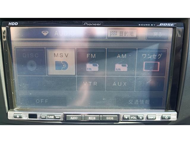 純正ナビ　ワンセグＴＶ　ＣＤ／ＤＶＤ　ＦＭ／ＡＭ　ＢＯＳＥサウンドシステム