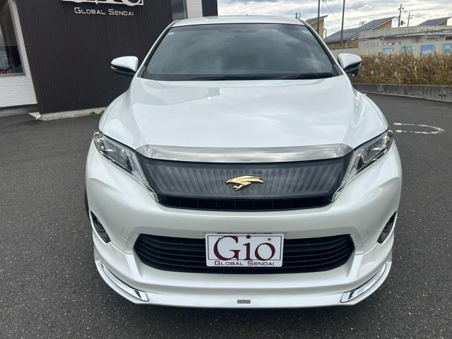 ハリアー エレガンス　車検整備付き　モデリスタフルエアロ　黒ハーフレザーシート　外１８インチＡＷ　純正ナビＴＶ・Ｂｌｕｅｔｏｏｔｈ・Ｂカメラ　　ＬＥＤヘッドライト＆フォグ　プッシュスタート・スマートキー　ドラレコ　ＥＴＣ（2枚目）