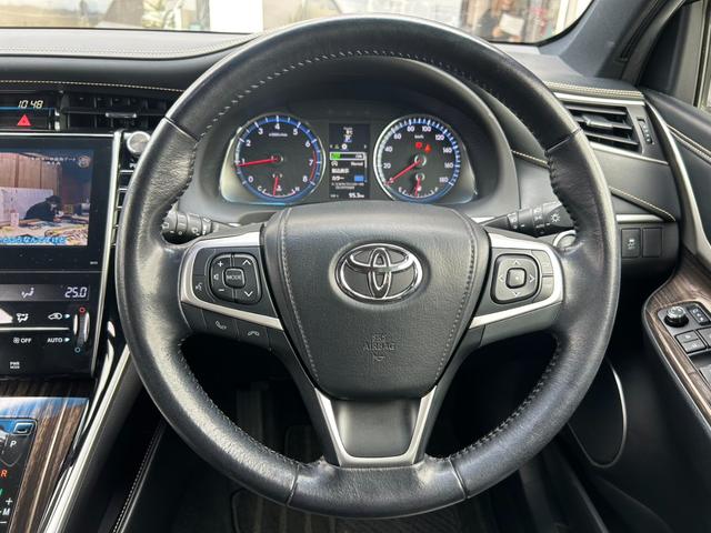 ハリアー エレガンス　車検整備付き　モデリスタフルエアロ　黒ハーフレザーシート　外１８インチＡＷ　純正ナビＴＶ・Ｂｌｕｅｔｏｏｔｈ・Ｂカメラ　　ＬＥＤヘッドライト＆フォグ　プッシュスタート・スマートキー　ドラレコ　ＥＴＣ（28枚目）