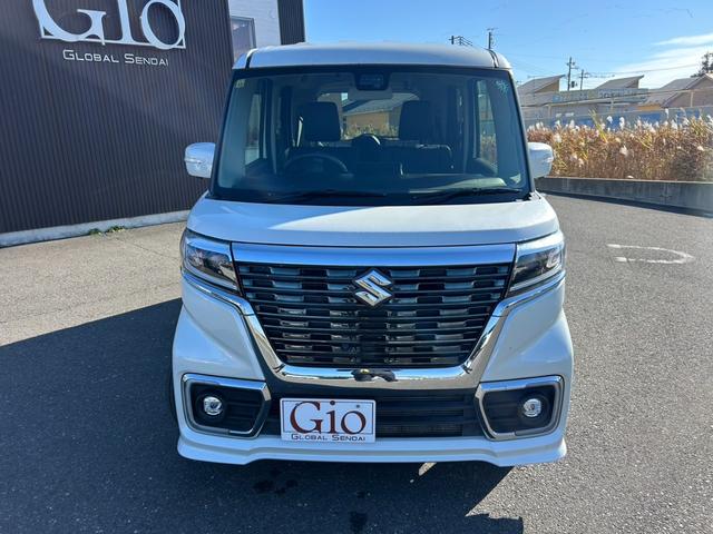 スペーシアカスタム ハイブリッドXS 車検整備付き 両側電動ドア 全周囲カメラ 純正ナビTV・Bluetooth対応・USB接続 衝突被害軽減/レーンアシスト プッシュスタート&スマートキー ETC LEDライト&フォグ 純正15アルミ(2枚目)