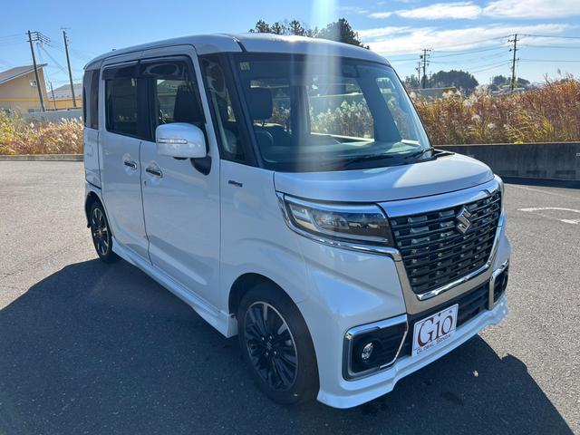 スペーシアカスタム ハイブリッドXS 車検整備付き 両側電動ドア 全周囲カメラ 純正ナビTV・Bluetooth対応・USB接続 衝突被害軽減/レーンアシスト プッシュスタート&スマートキー ETC LEDライト&フォグ 純正15アルミ(3枚目)