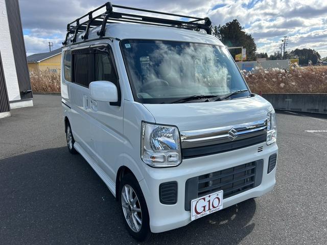 エブリイワゴン JPターボ 4WD 車検令和9年10月まで 両側スライドドア 純正ナビTV・Bluetooth対応・Bカメラ 衝突被害軽減・車線逸脱警報 シートヒーター&リアヒーター Pスタート&スマートキー コーナーセンサー(3枚目)