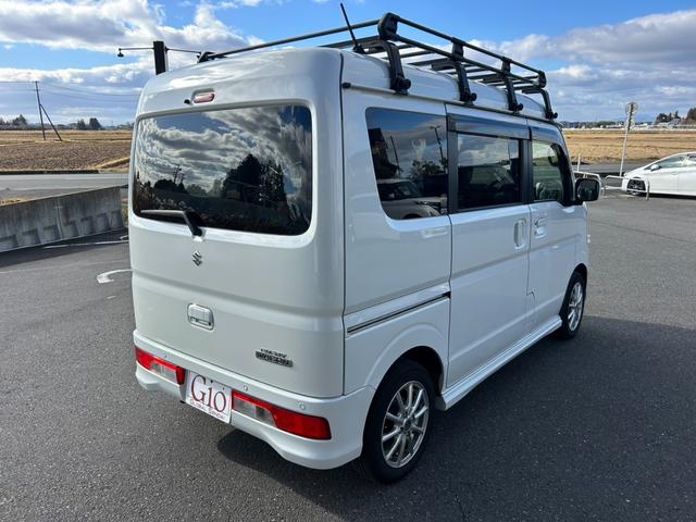 エブリイワゴン JPターボ 4WD 車検令和9年10月まで 両側スライドドア 純正ナビTV・Bluetooth対応・Bカメラ 衝突被害軽減・車線逸脱警報 シートヒーター&リアヒーター Pスタート&スマートキー コーナーセンサー(5枚目)