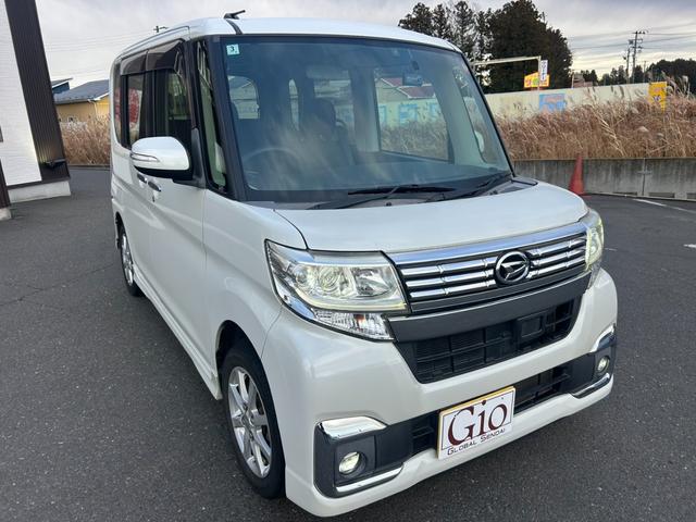 タント カスタムX 車検令和9年3月まで SDナビTV・Bluetooth対応・Bカメラ USB接続 前後ドラレコ ETC LEDライト&フォグ 電動スライドドア 横滑り防止機能 純正エアロ・純正14インチAW 関東仕入(3枚目)