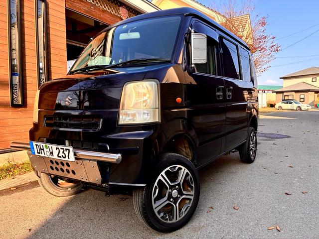 エブリイ ＰＣ　４インチリフトアップ構変済み　パートタイム４ＷＤ　純正１５インチ（6枚目）