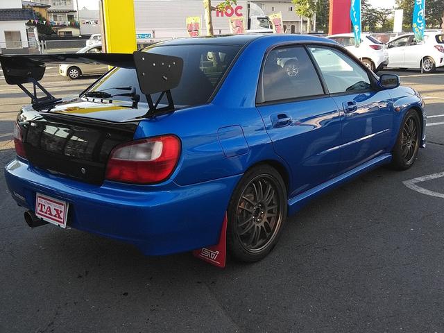 WRX STi GTウィング TEIN車高調 FUJITUBOマフラー マッドフラップ ナビTV ターボ計(5枚目)