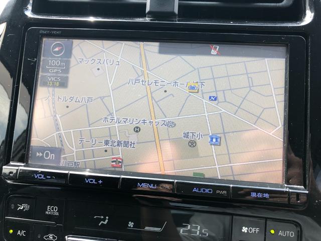 プリウス Ｓ　４ＷＤ　Ｂｌｕｅｔｏｏｔｈ音楽　電格ミラー　キーレスエントリー　ＬＥＤライト　１オーナー　Ｂカメ　ナビ＆ＴＶ　ＥＴＣ車載器　衝突安全ボディ　ＰＳ　ＤＶＤ再生可能　横滑り防止　オートエアコン　ＡＢＳ（2枚目）