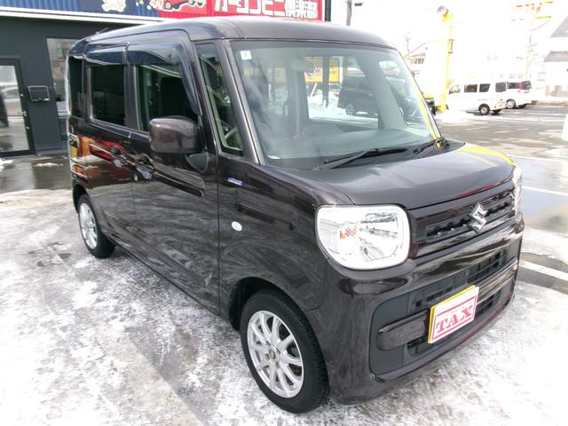 スペーシア ハイブリッドＧ　４ＷＤ　禁煙車　両面スライドドア　シートヒータ　メモリーナビ　スマートキー・プッシュスタート　エネチャージ　ベンチＳ　Ｗエアバッグ　横滑り防止装置付　ＡＡＣ　ワンセグ　ＰＳ　メモリーナビ（8枚目）