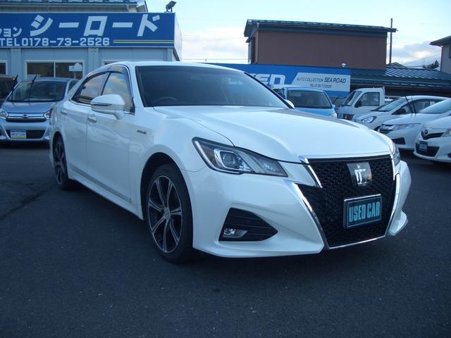 クラウンハイブリッド アスリートS Four 4WD 純正エンスタ ETC 社外ドラレコ(4枚目)