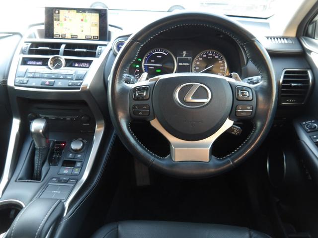 NX NX300h バージョンL SDナビ フルセグTV バックカメラ プッシュスタート ETC スマートキー ドライブレコーダー パワーバックドア 20インチレイズアルミホイール RS-R車高調ローダウン 黒革パワーシート(7枚目)