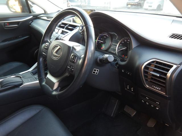 NX NX300h バージョンL SDナビ フルセグTV バックカメラ プッシュスタート ETC スマートキー ドライブレコーダー パワーバックドア 20インチレイズアルミホイール RS-R車高調ローダウン 黒革パワーシート(8枚目)