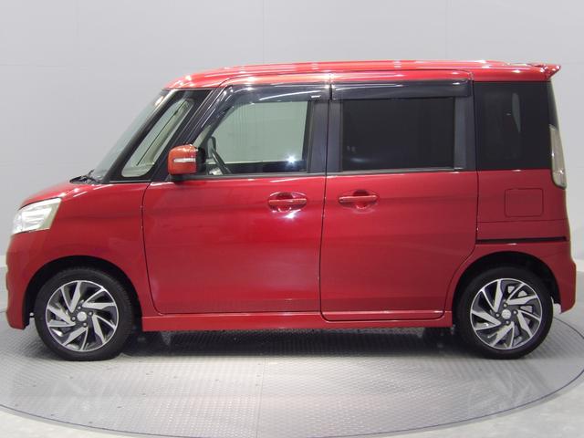 スペーシアカスタム ＴＳ　ターボ　４ＷＤ　両側パワースライドドア　社外ナビ　社外エンジンスターター付き（5枚目）