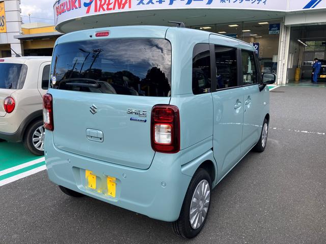 ワゴンＲスマイル ＨＹＢＲＩＤ　Ｓ　３型　４ＷＤ　衝突被害軽減ブレーキ　片側電動スライドドア　前後誤発進抑制機能　前後パーキングセンサー　低速時ブレーキサポート　車線逸脱抑制機能　アダプティブクルーズコントロール　ＬＥＤヘッドランプ（3枚目）