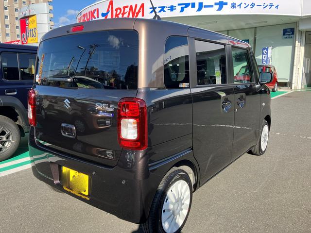 ワゴンRスマイル HYBRID S 2型 4WD 衝突被害軽減ブレーキ 後退時ブレーキサポート リアパーキングセンサー 前後誤発進抑制機能 車線逸脱警報機能 オートライト 両側電動スライドドア(3枚目)