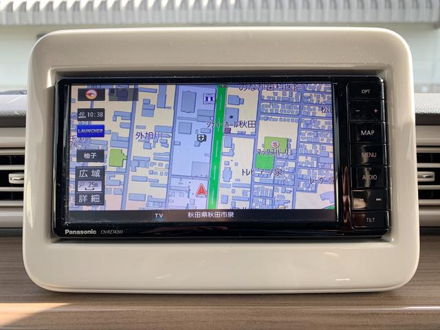 アルトラパン X 4WD 禁煙ワンオーナー 記録簿完備 全方位モニター付SDナビフルセグTV TVキット バックカメラ ツートンカラー 衝突被害軽減装置 シートヒーター 純正14インチAW オートエアコン 前後ドラレコ(7枚目)