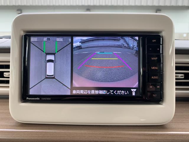 アルトラパン X 4WD 禁煙ワンオーナー 記録簿完備 全方位モニター付SDナビフルセグTV TVキット バックカメラ ツートンカラー 衝突被害軽減装置 シートヒーター 純正14インチAW オートエアコン 前後ドラレコ(12枚目)