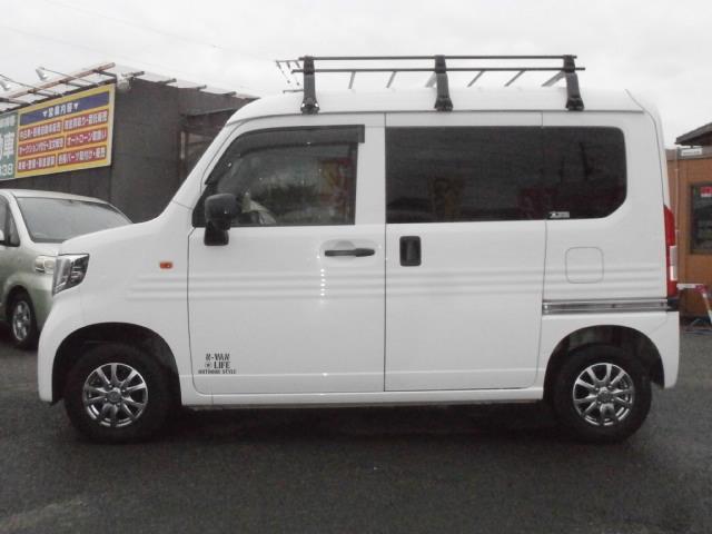 N-VAN G・ホンダセンシング 衝突軽減ブレーキ 誤発進抑制、路外逸脱抑制機能 アダプティブクルーズコントロール、4WD アイドリングストップ、純正ルーフキャリア、ナビ地デジTV、Bカメラ、Bluetooth音楽ハンズフリー ETC(4枚目)