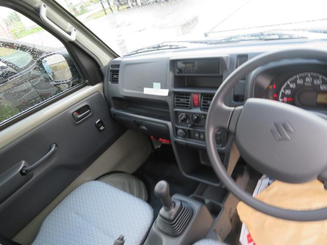 キャリイトラック ＫＣエアコン・パワステ農繁仕様　５速マニュアル４ＷＤ　４枚リーフスプリング　デフロック付き　キーレス　パワーウインド　アッパーメンバーガード　サイドバイザー　オートライト　リアパーキングセンサー　荷台作業灯（20枚目）