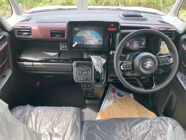 スペーシアカスタム ハイブリッドＸＳターボ　４Ｗｄ　届出済未使用車　純正ＳＤナビ　テレビ　全方位モニター　スリムサーキュレーター　ターボ車　両側パワースライドドア　純正アルミホイール（17枚目）