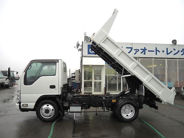 エルフトラック フルフラットロー　強化ダンプ　４ＷＤ　２．７ｔ積　スノープラウ取付ステー有（5枚目）