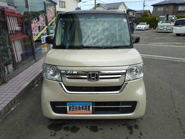 Ｎ－ＢＯＸ Ｌ　コーディネートスタイル　４ＷＤ　ツートンルーフ　純正ナビ　フルセグＴＶ　Ｂｌｕｅｔｏｏｔｈ　ＤＶＤ再生　両側パワースライドドア　両席シートヒーター　Ｂカメラ　ビルトインＥＴＣ　ＬＥＤヘッドライト　キーレスプッシュスタート（7枚目）