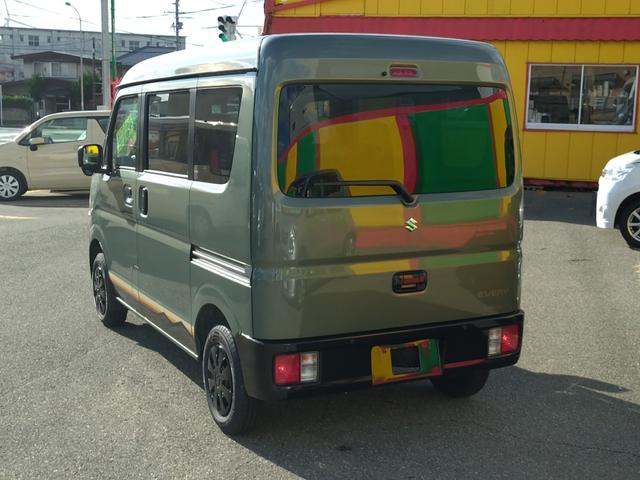 エブリイ Jリミテッド ターボ 4WD 届出済未使用車 新品Bluetooth対応ナビ デュアルカメラブレーキ LEDヘッドライト オートライト キーレスプッシュスタート 両側パワースライドドア シートヒーター(7枚目)