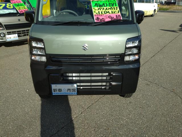 エブリイ Jリミテッド ターボ 4WD 届出済未使用車 新品Bluetooth対応ナビ デュアルカメラブレーキ LEDヘッドライト オートライト キーレスプッシュスタート 両側パワースライドドア シートヒーター(16枚目)