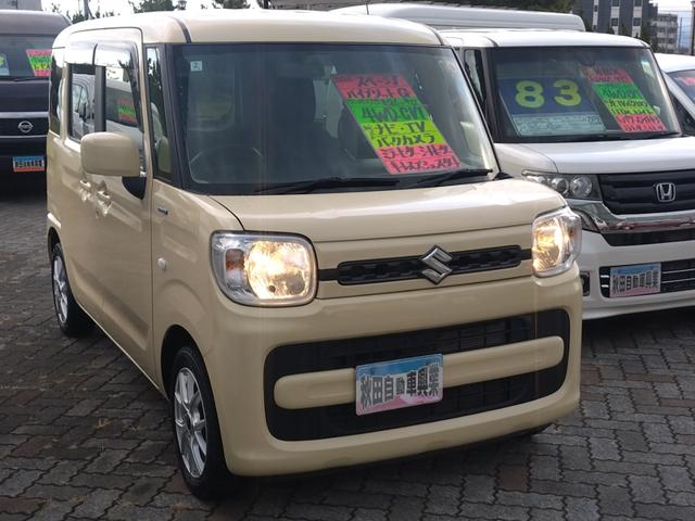 スペーシア ハイブリッドＧ　４ＷＤ　ナビ　フルセグＴＶ　Ｂｌｕｅｔｏｏｔｈ　Ｂカメラ　両側スライドドア　プッシュスタート　シートヒーター　オートライト　アイドリングストップ　キーレスプッシュスタート（9枚目）