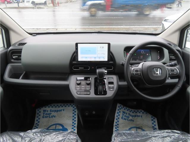 フリード e:HEVクロスター 4WD 登録済未使用車 5人乗 ディスプレイオーディオ バックカメラ 前後ドラレコ ETC Pソナー 両側パワースライド 追従型クルコン ブレーキホールド 両側シートヒーター フル液晶メーター(11枚目)