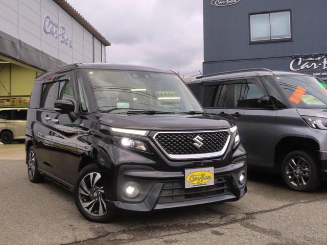 ソリオバンディット ハイブリッドＭＶ　４ＷＤ　全周囲カメラ　前後ドラレコ　９インチフローティングナビ　レーダー　Ｐソナー　左電動スライド　追従型クルコン　Ｂｌｕｅｔｏｏｔｈ　フルセグＴＶ　衝突軽減ブレーキ　ウォークスルー　オートハイビーム（75枚目）