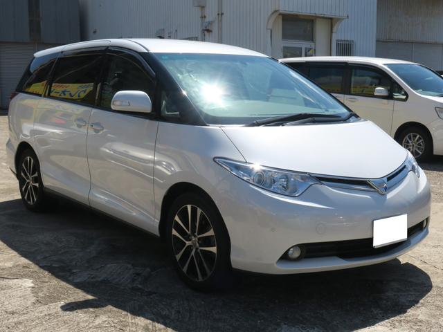 エスティマ Ｇ　ＥＴＣ　バックカメラ　ナビ　ＴＶ　オートクルーズコントロール　両側電動スライドドア　ＨＩＤ　スマートキー　電動格納ミラー　後席モニター　３列シート　ウォークスルー　パワーシート　ＡＴ　アルミホイール（13枚目）