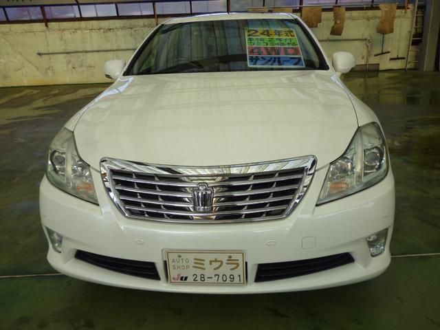 クラウン ３．０ロイヤルサルーンｉ－Ｆｏｕｒ　プレミアムＥＤ　４ＷＤ　純正ＨＤＤナビ　ＴＶ　Ｂカメラ　ＥＴＣ　サンルーフ　パワーシート（2枚目）